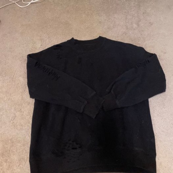 Oak+Fort Men black Sweat shirt - Picture 5 of 5